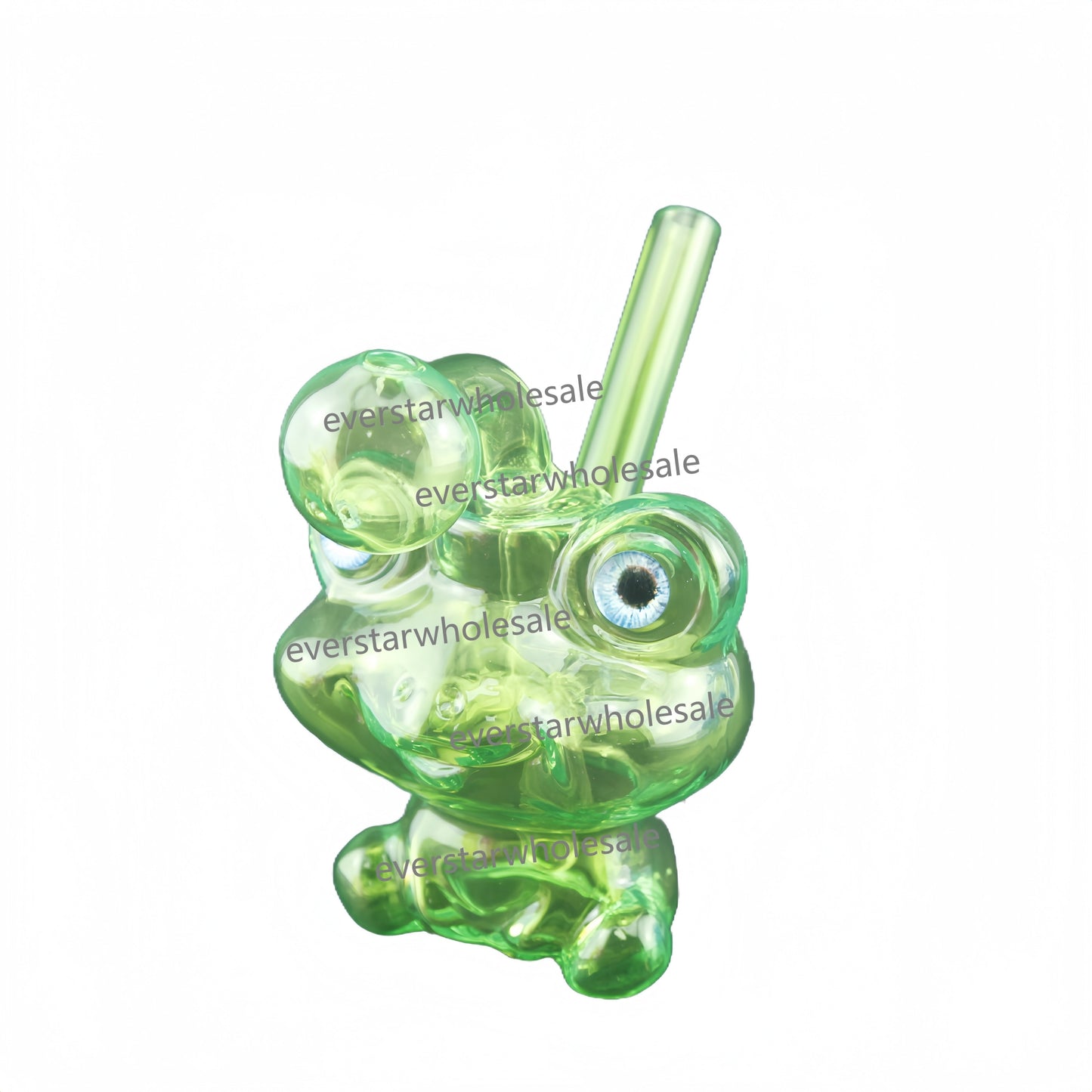 4.5 Inch Tall Colored Frog Glass Bubbler-Random Color Comes
