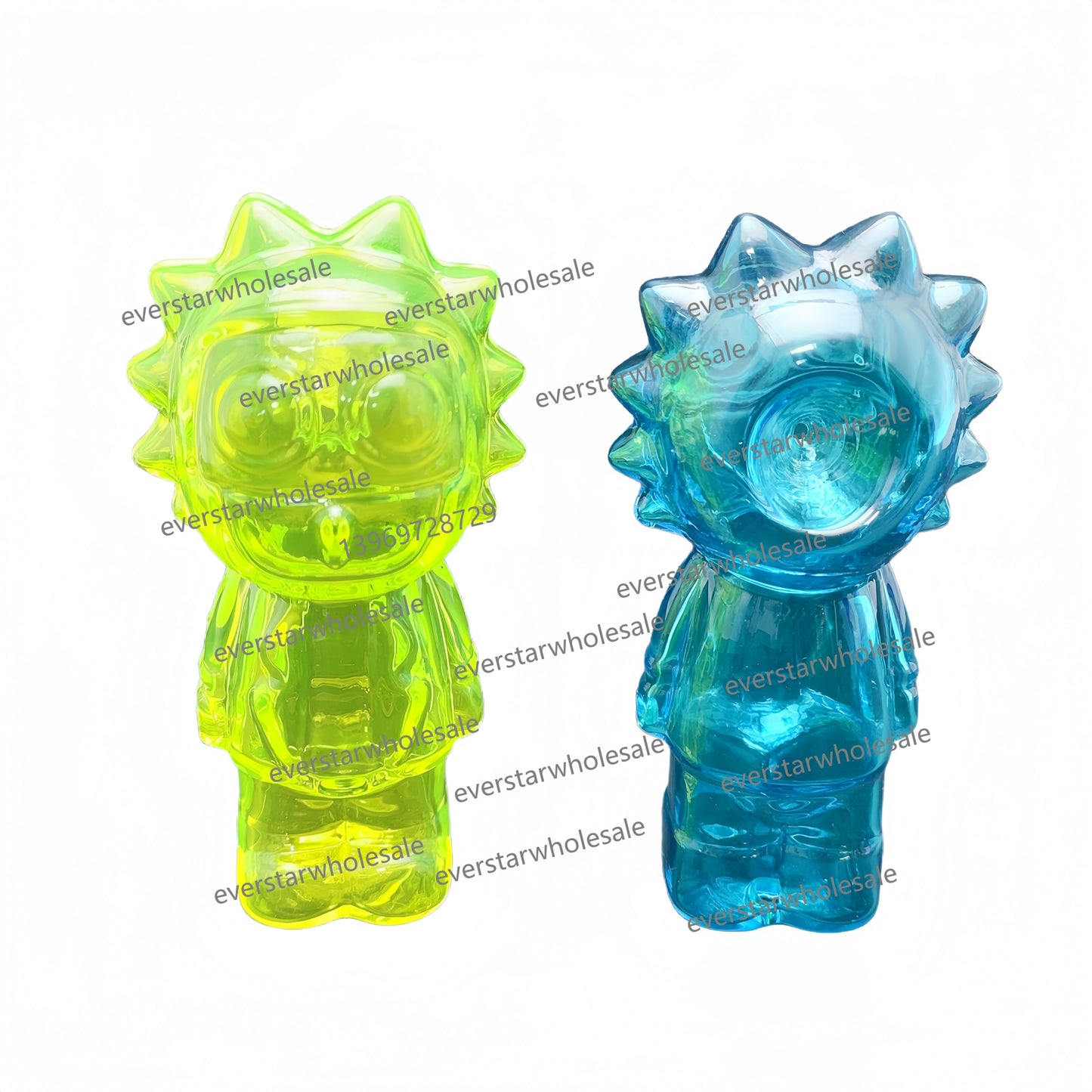 4.75 Inch Length Cartoon Character Glass Hand Pipe-Random Color Comes