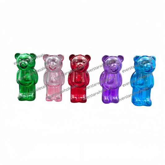 4 Inch Colored Bear Glass Hand Pipes-Random Color Comes