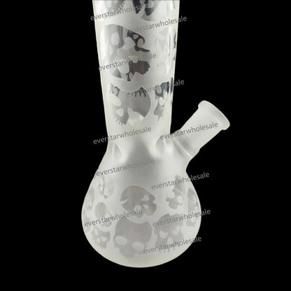 10 Inch Sandblast Glass Beaker Water Pipe