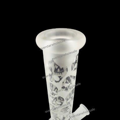 10 Inch Sandblast Glass Beaker Water Pipe