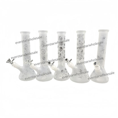 10 Inch Sandblast Glass Beaker Water Pipe