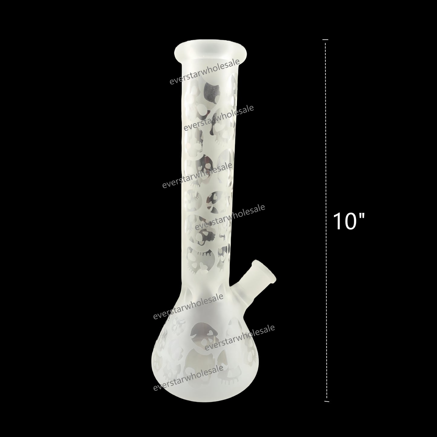 10 Inch Sandblast Glass Beaker Water Pipe
