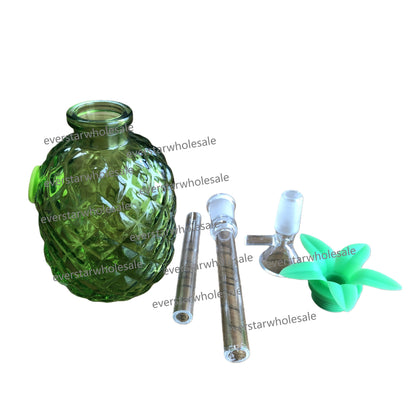 Small Pineapple Glass Water Pipe with Detachable Accessories