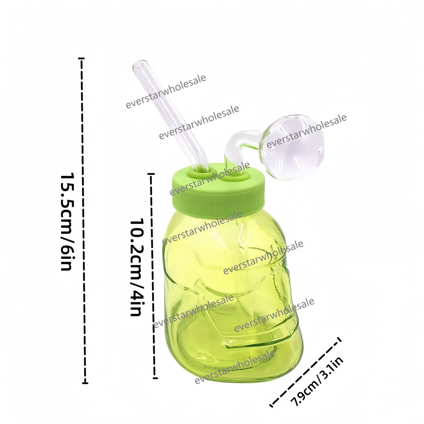 4 Inch Color Storm Trooper Detachable Glass Bubbler