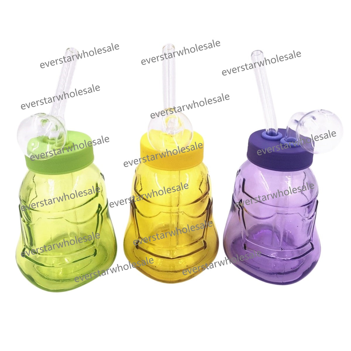 4 Inch Color Storm Trooper Detachable Glass Bubbler