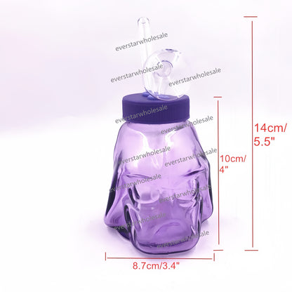 4 Inch Colorful Darth Vader Glass Bubbler
