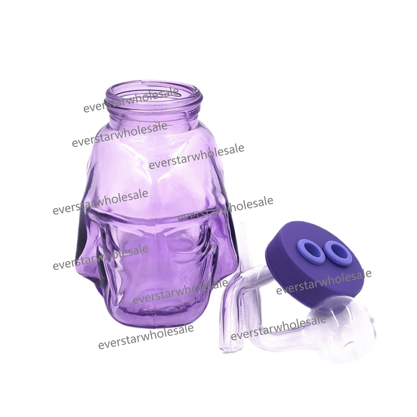 4 Inch Colorful Darth Vader Glass Bubbler