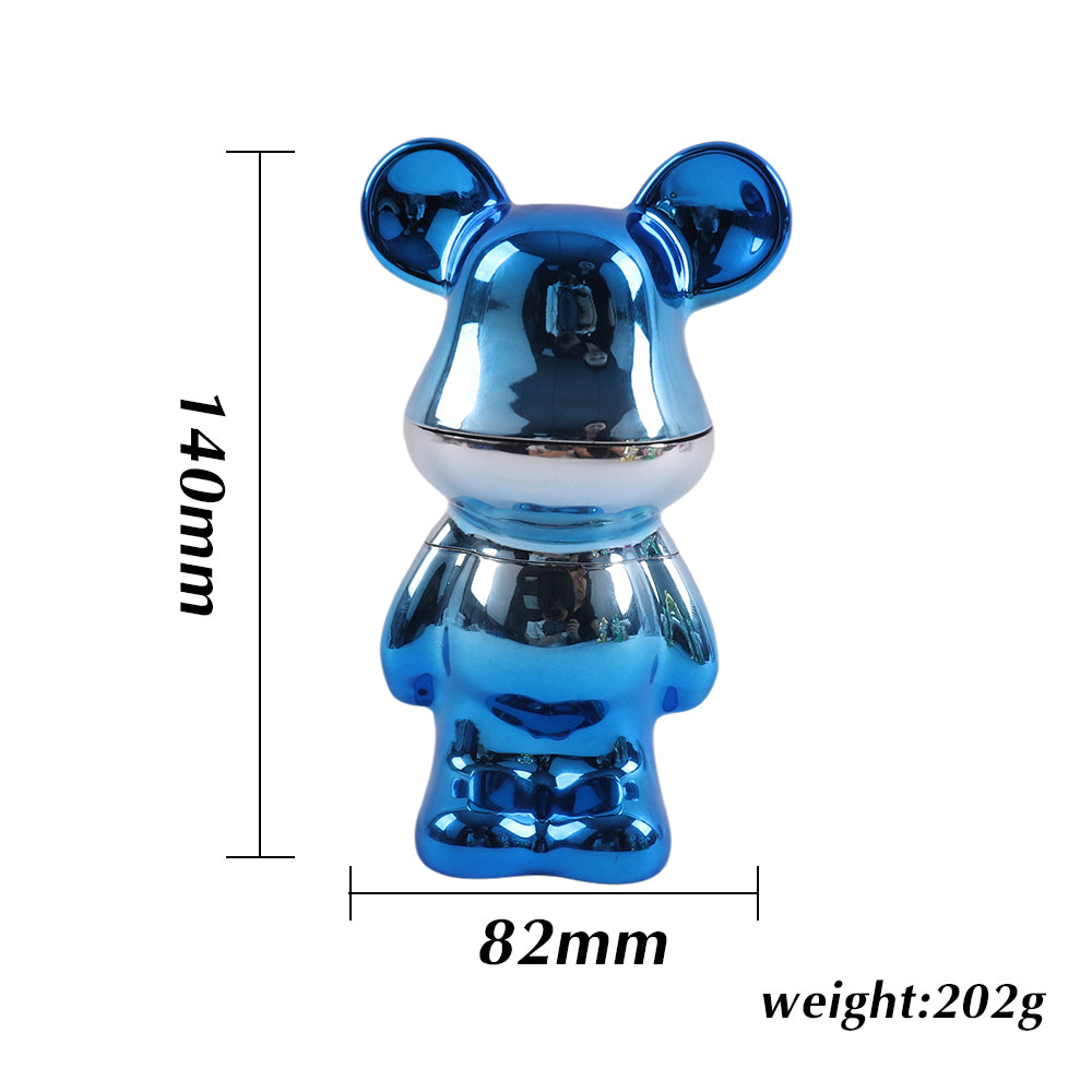 Double Color Electroplated Bear Grinder-6pcs/Display Box