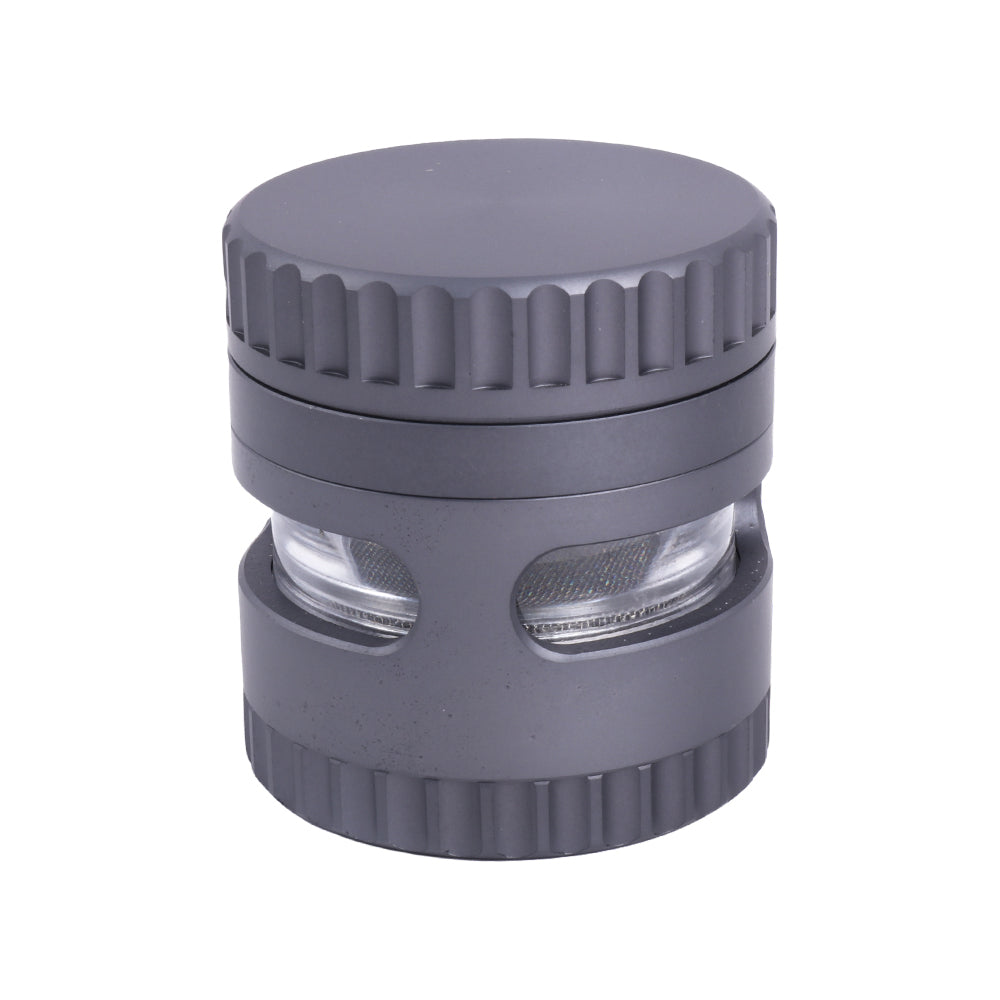 Jagged Cover Aluminum Alloy Herb Grinder with Window