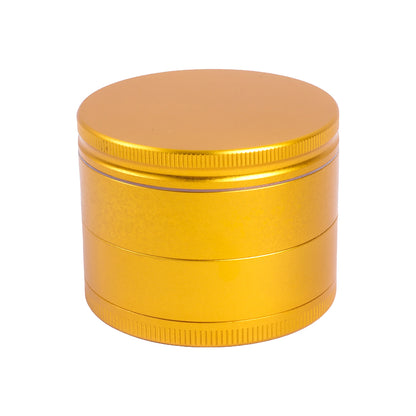 Aluminum Alloy Herb Grinder 4 Layers Curved Striping Lid