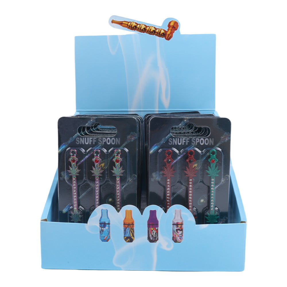 Colorful Metal Dabbing Tools with Diamond and Leaves