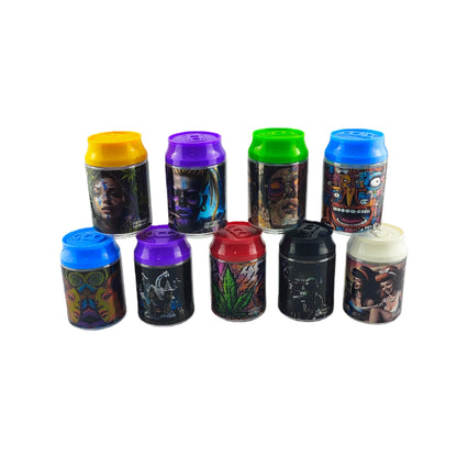 Plastic Can Stash Jar-12pcs/opp bag