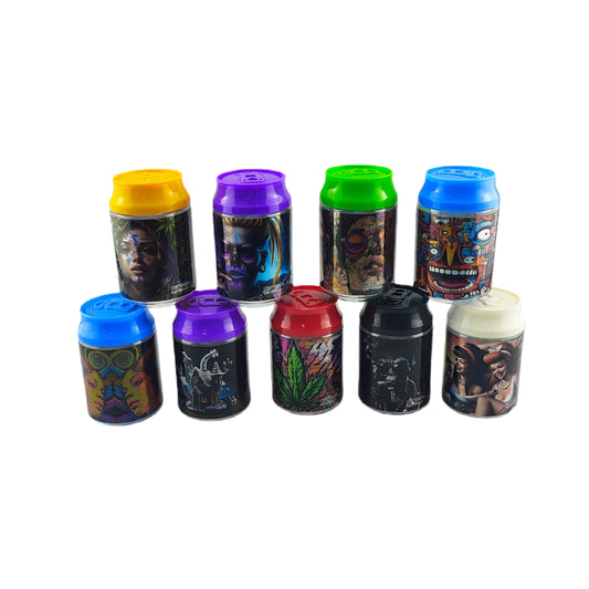 Plastic Can Stash Jar-12pcs/opp bag