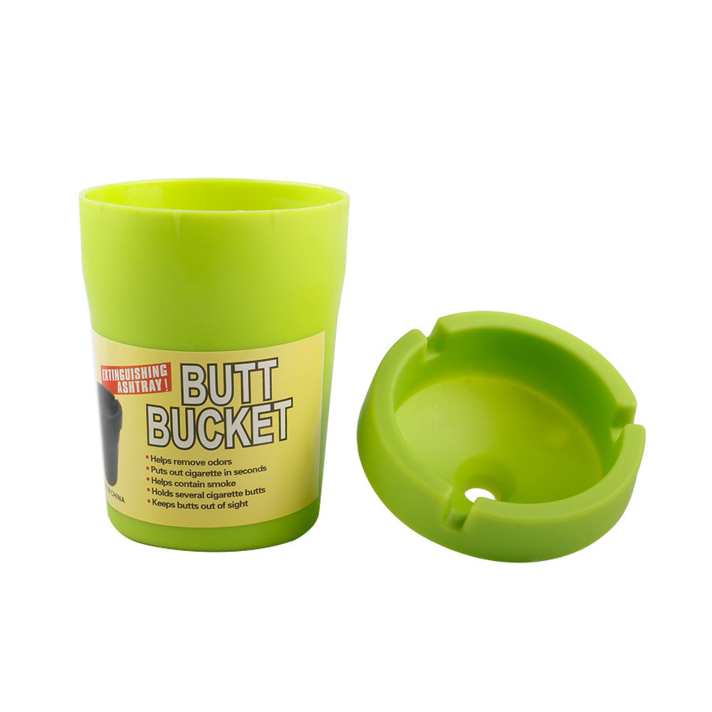 Cigarette Ash Tray for Car Windproof Plastic Butt Bucket Ashtray with Lid