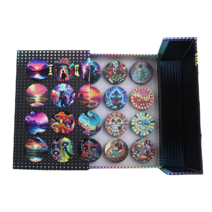 50mm 4 Layers Gift Set Herb Grinder Zinc Alloy Tobacco Grinder-20 PCS PACK