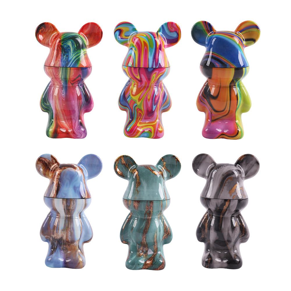 Water Transfer Printing Bear Grinder-6pcs/Display Box