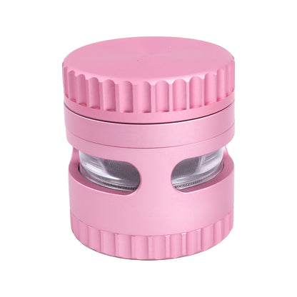 Jagged Cover Aluminum Alloy Herb Grinder with Window