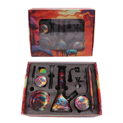 Glass Beaker Bong Water Pipe Kit