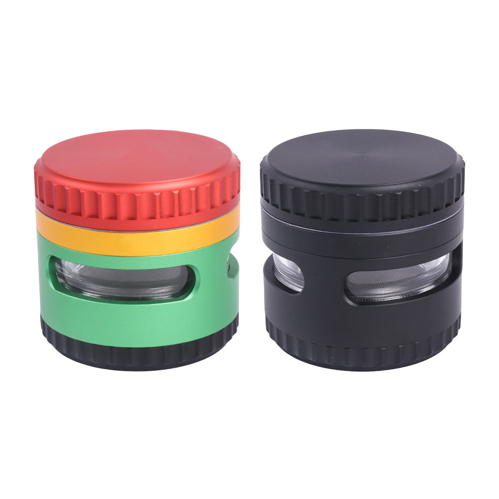 Metal Herb Grinder-4 Layers with Observation Window