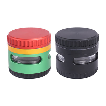 Metal Herb Grinder-4 Layers with Observation Window