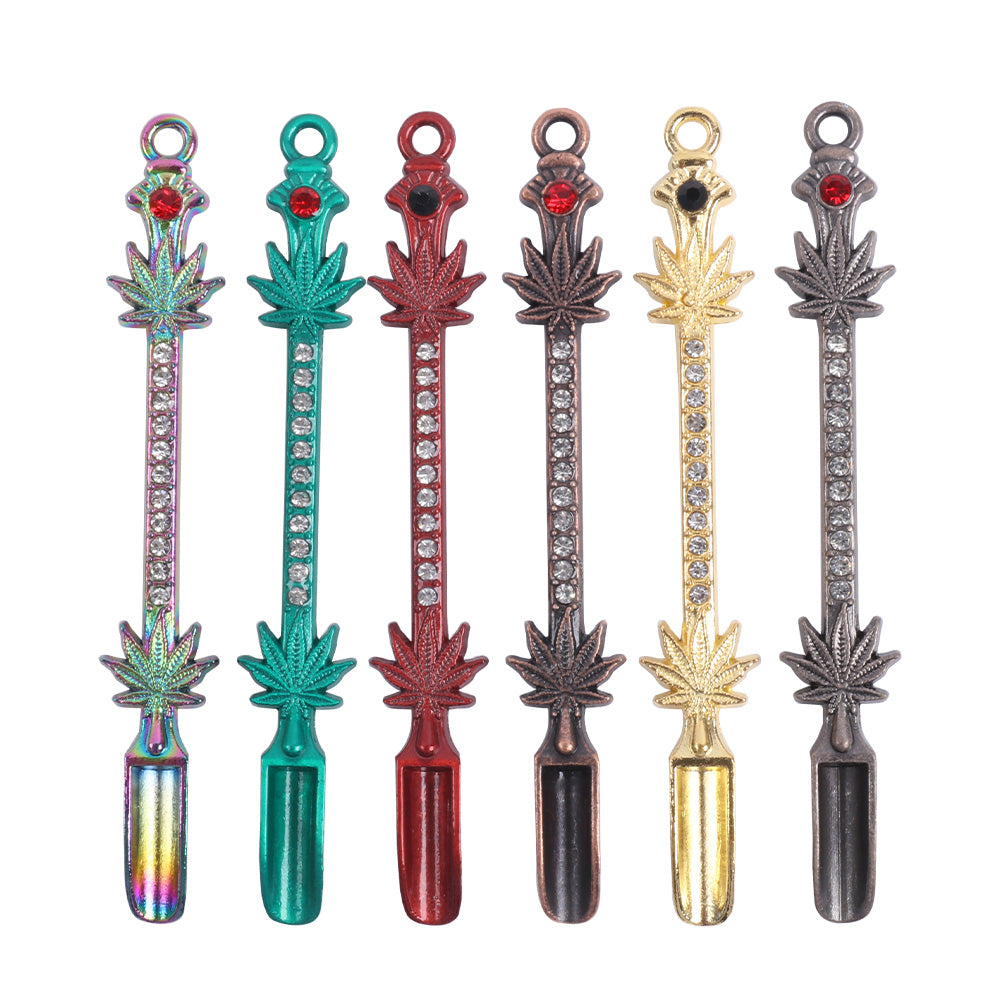 Colorful Metal Dabbing Tools with Diamond and Leaves