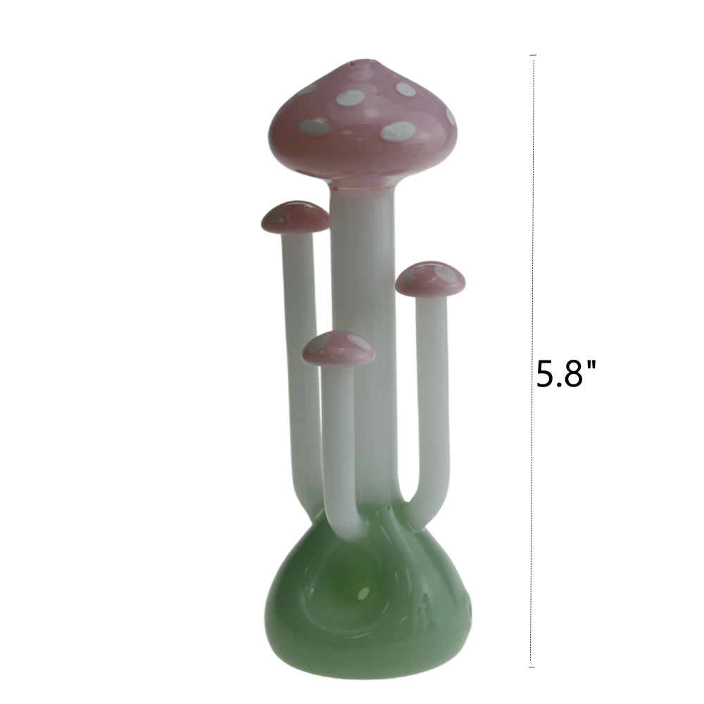 5.8" Mushroom Glass Hand Pipe-Random Color Comes