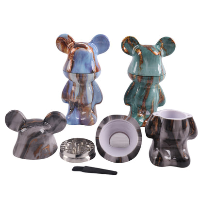 Water Transfer Printing Bear Grinder-6pcs/Display Box