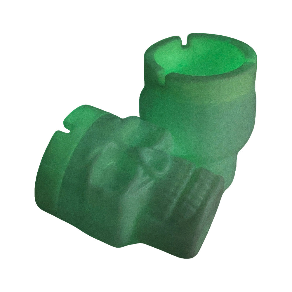 Glow in the Dark Plastic Skull Ash Tray-12 PCS in Display Box