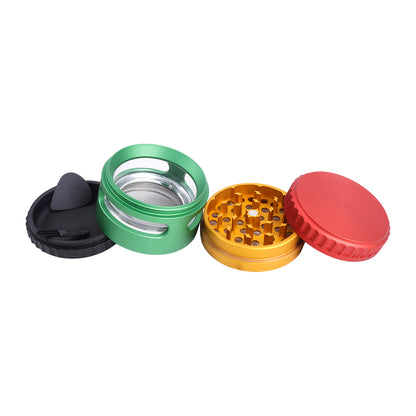 Metal Herb Grinder-4 Layers with Observation Window