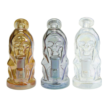 5.5 Inch  Electroplating Wizard Glass Water Pipe