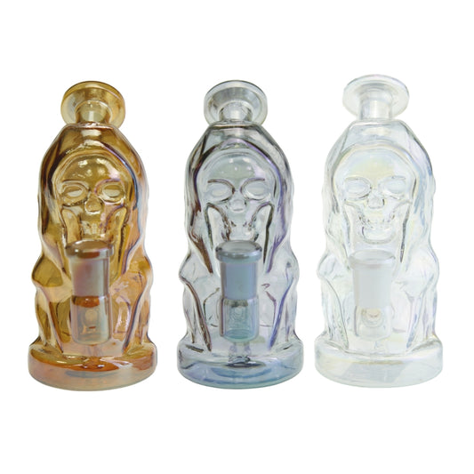 5.5 Inch  Electroplating Wizard Glass Water Pipe