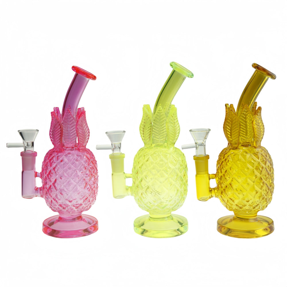 8.25 Inch Colored Pineapple Glass Water Pipe