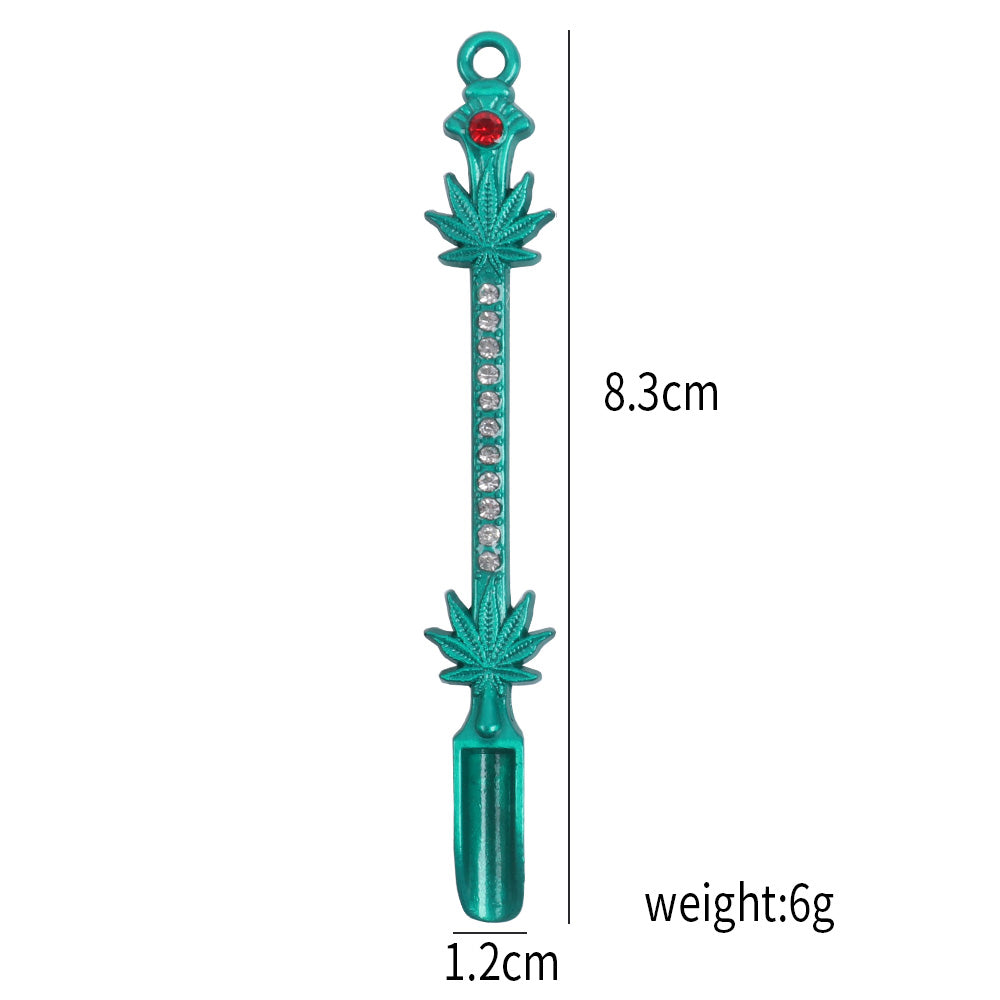 Colorful Metal Dabbing Tools with Diamond and Leaves