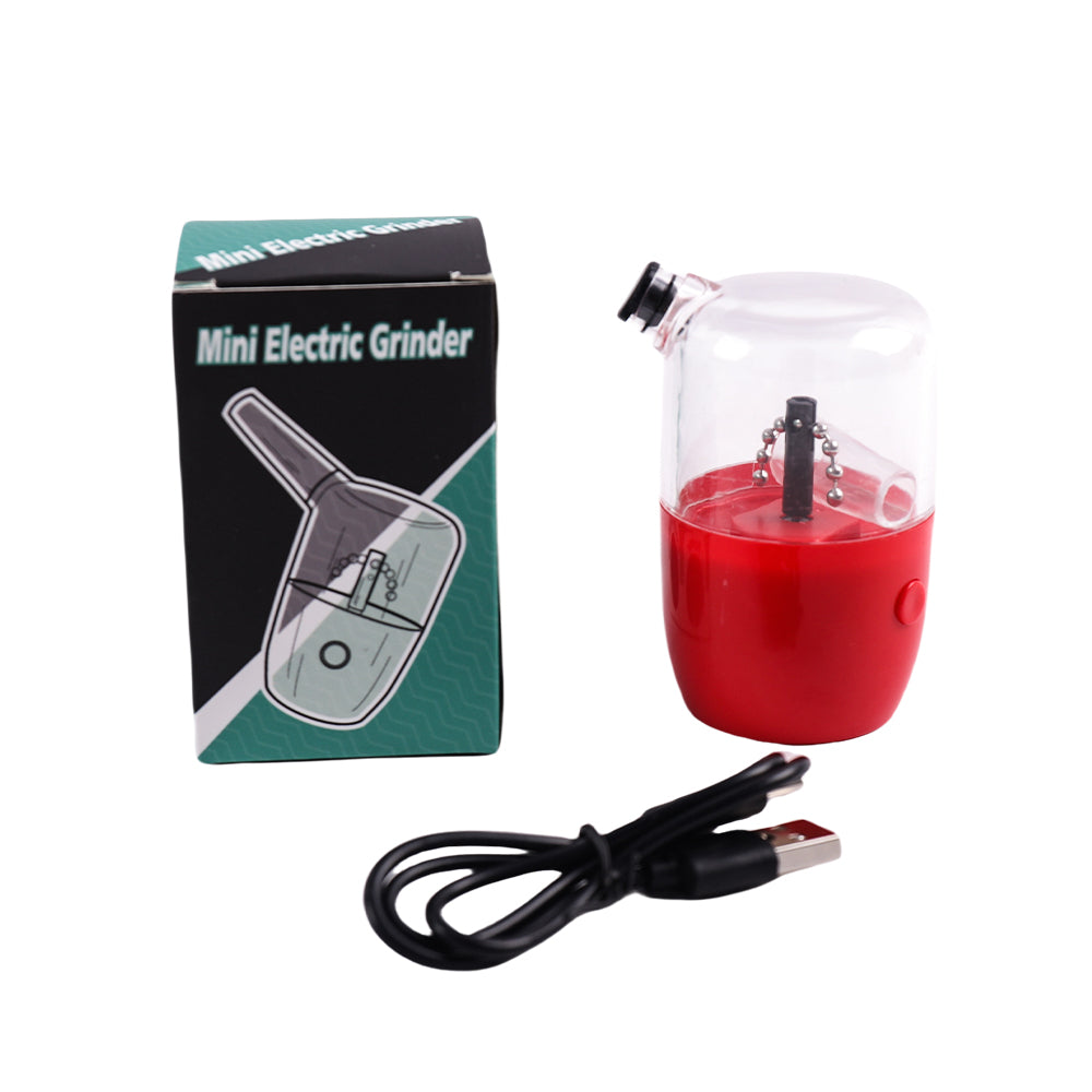 Type C Automatic Electric Herb Grinder Rechargeable Filling Cone Ball-Chain Blade Design