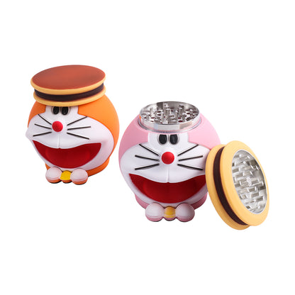 Doraemon Cartoon Design Herb Grinder Zinc Alloy Material for Smoking-1PC COLOR RANDOMLY