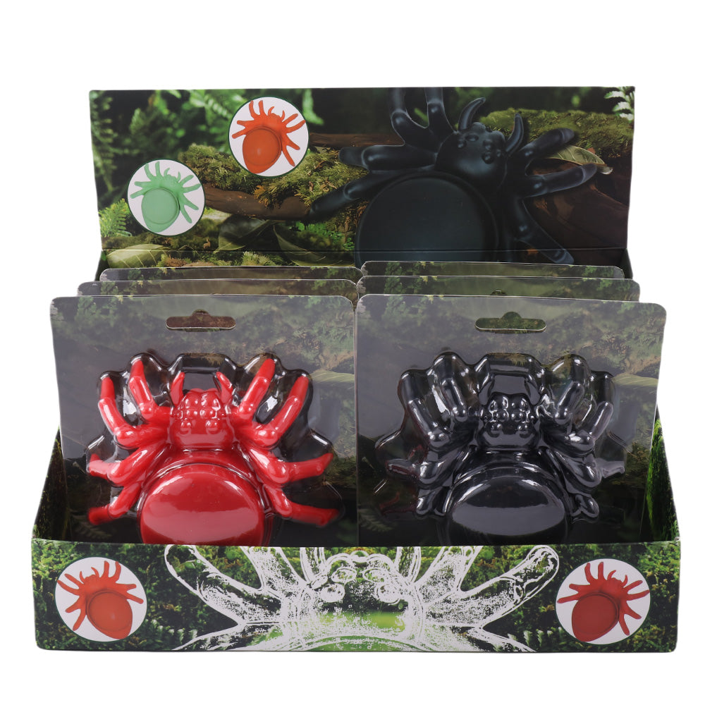 Spider Shape Herb Grinder 4 Layers Multi Colors in Display Box