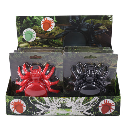 Spider Shape Herb Grinder 4 Layers Multi Colors in Display Box