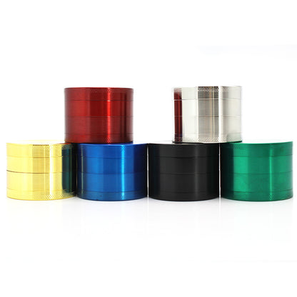 4 Layers Metal Herb Grinder Multi Colors-4 Sizes Available