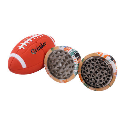Colorful American Football Herb Grinder