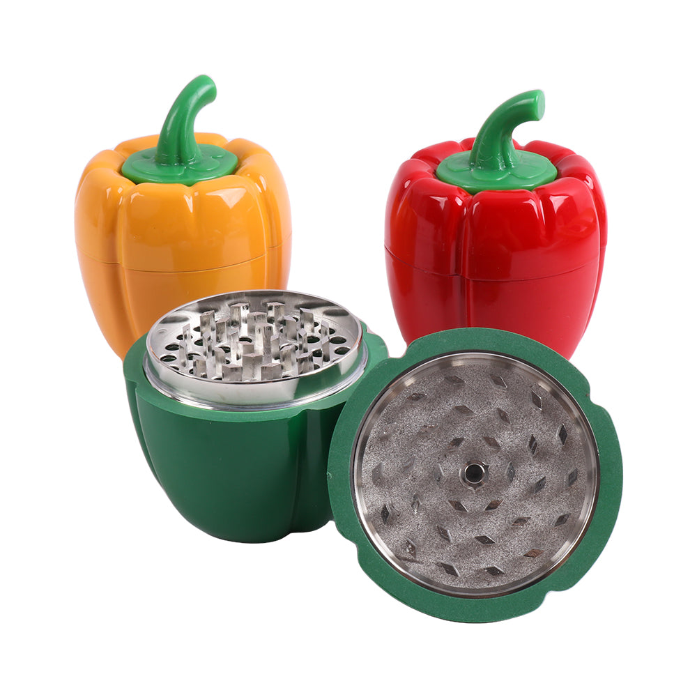 Bell Pepper Design Herb Grinder 4 Layers