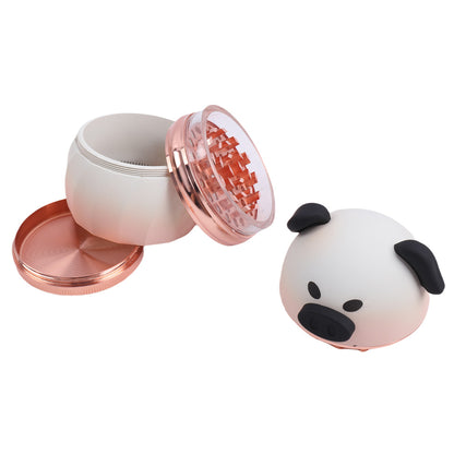 Colorful Rhinoceros and Piggy Smoking Herb Grinder-4 Layes