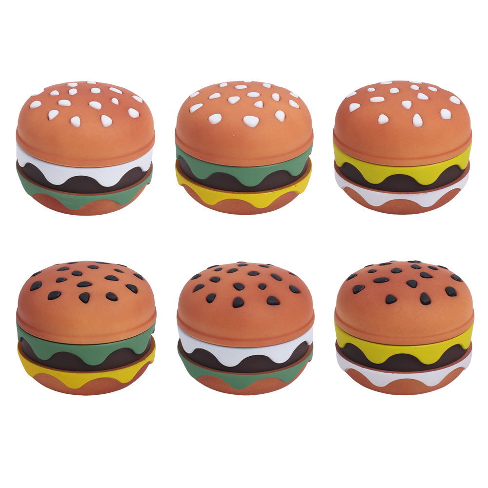 Small Hamburger Herb Grinder 4 Layers-Color Randomly