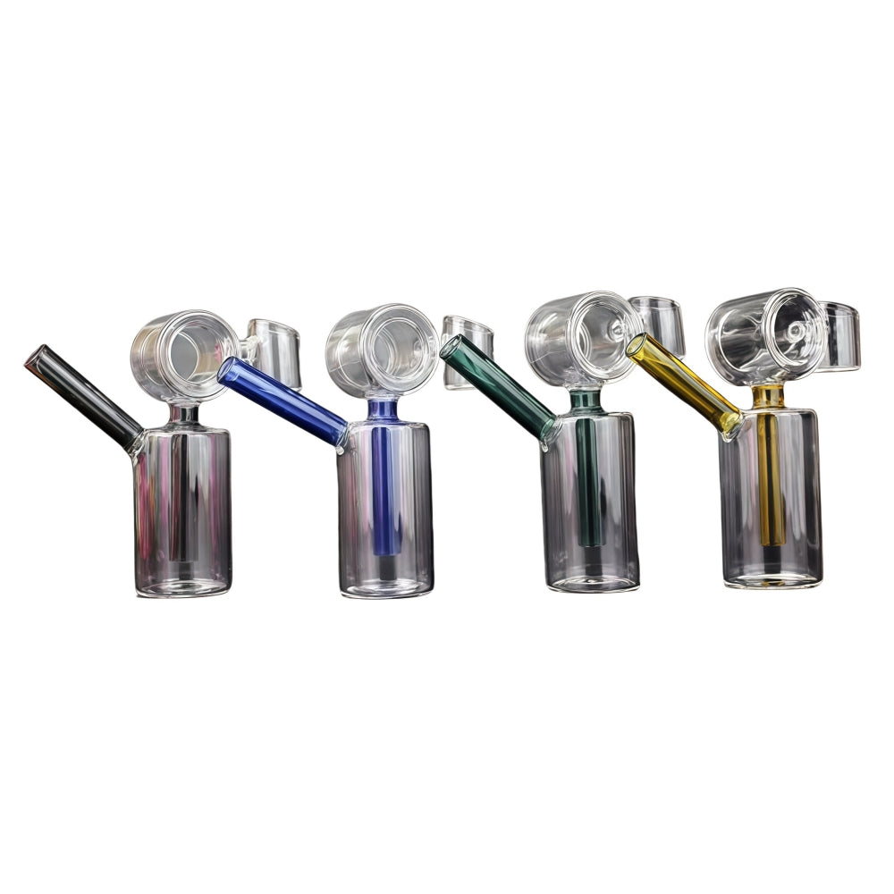 1pc Donut Cylinder Glass Rig with Banger 4.5"