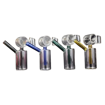 1pc Donut Cylinder Glass Rig with Banger 4.5"