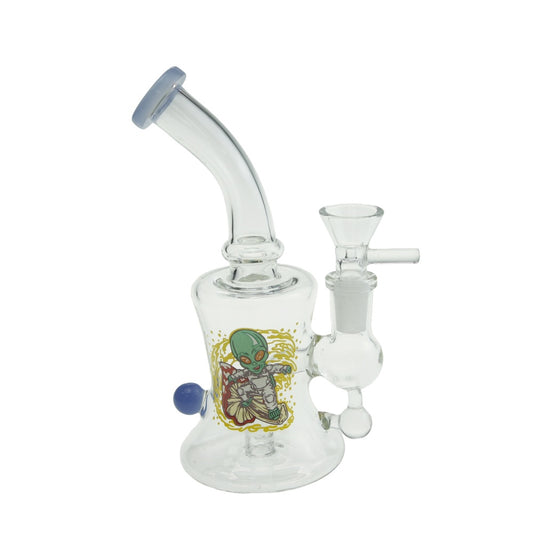 6.4" Per Bong with Sticker-Random Sticker Comes