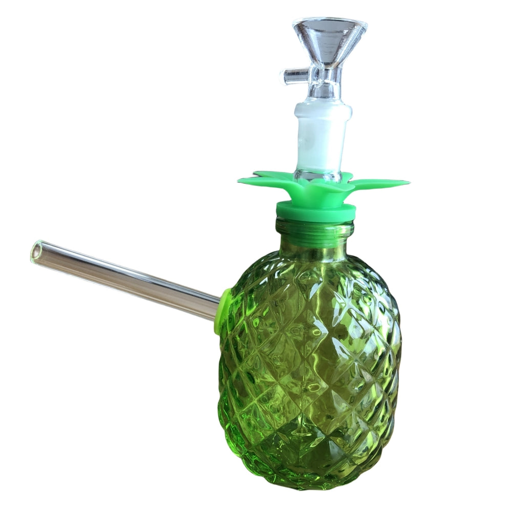 Small Pineapple Glass Water Pipe with Detachable Accessories