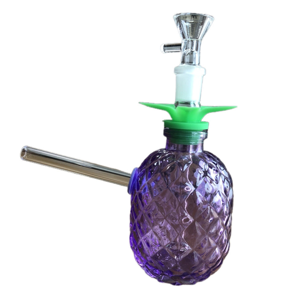 Small Pineapple Glass Water Pipe with Detachable Accessories