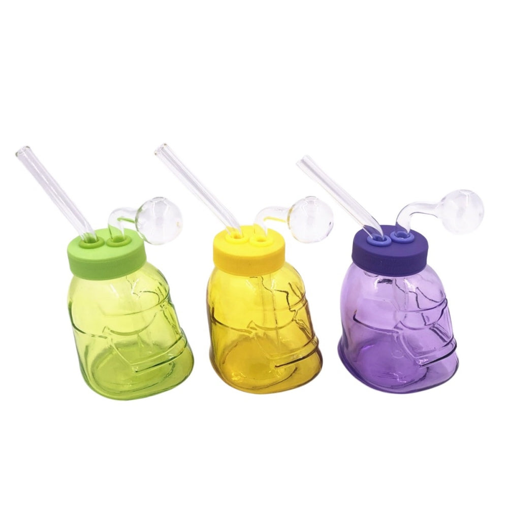 4 Inch Color Storm Trooper Detachable Glass Bubbler