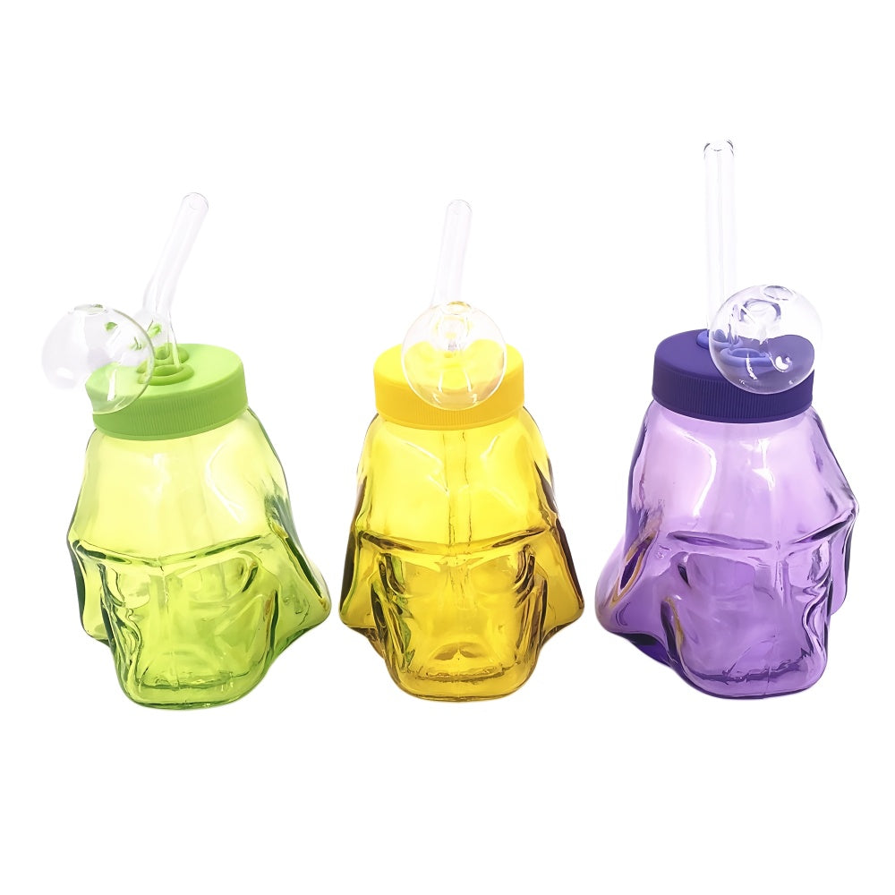4 Inch Colorful Darth Vader Glass Bubbler